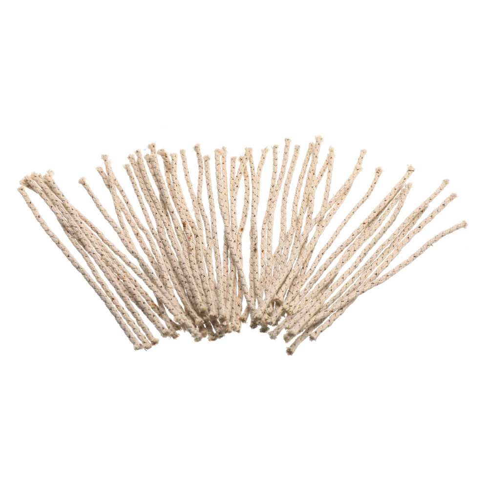 50 pcs/Set Copper Wire Lighter Cotton Core Wicks Kerosene Oil Accessories Replacement for Petrol Fire Starter Bulk