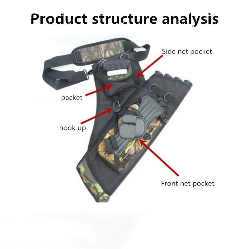 Hobbyline открытый охотничий специальный лук и Стрела сумка 2 цвета 4 трубки колчан для стрельбы из лука охотничья стрела удерживающая сумка регулируемый ремень