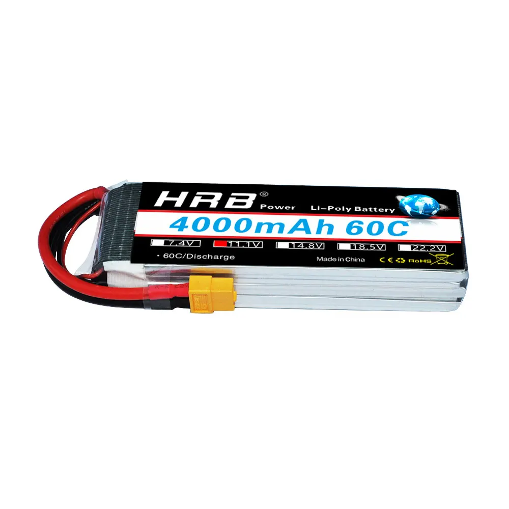 Дрон HRB FPV QAV 250 300 Lipo батарея 11 1 V 4000mAh 60C 3S1P RC Bateria для радиоуправляемого