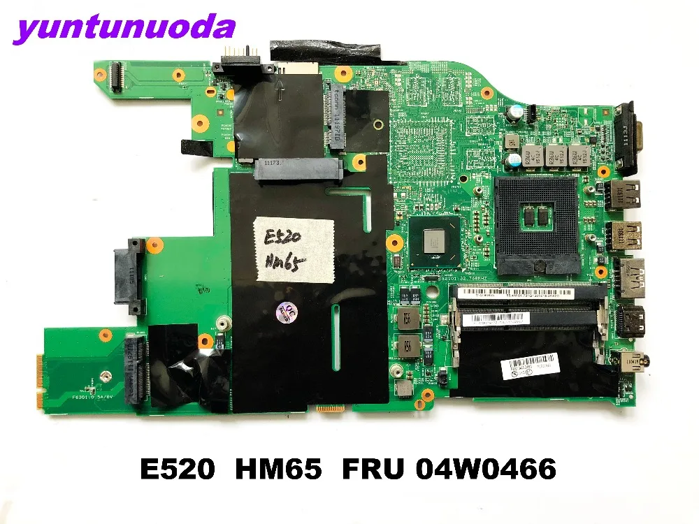 Оригинальная материнская плата для ноутбука Lenovo E520 HM65 FRU 04W0466 протестирована