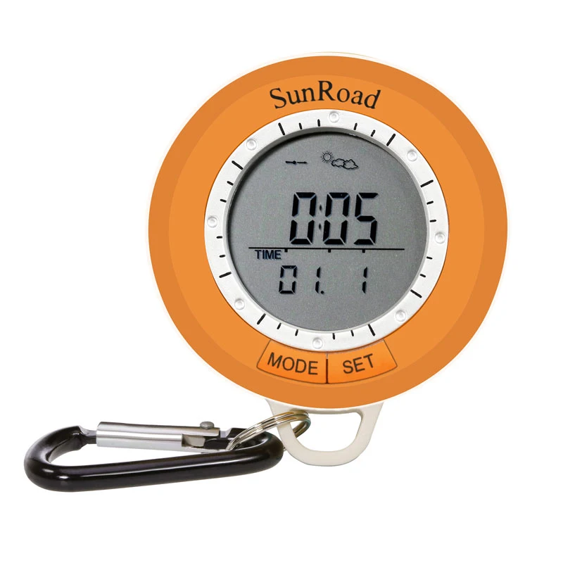 

Hot Sale New 100% Sunroad SR108S Mini LCD Digital Pedometer Altimeter Barometer Compass Thermometer Weather External Tools