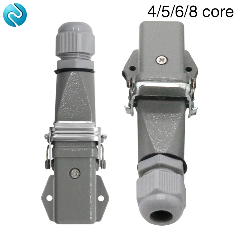 4Pin 5pin 6pin 8pin Rectangular Heavy Duty Connector Aviation Plug HDC-HA-003