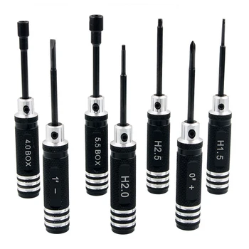 

1Set Inner Hexagon Sleeve 7pcs Screwdriver Set Repair Tool Combination For RC Model Cars