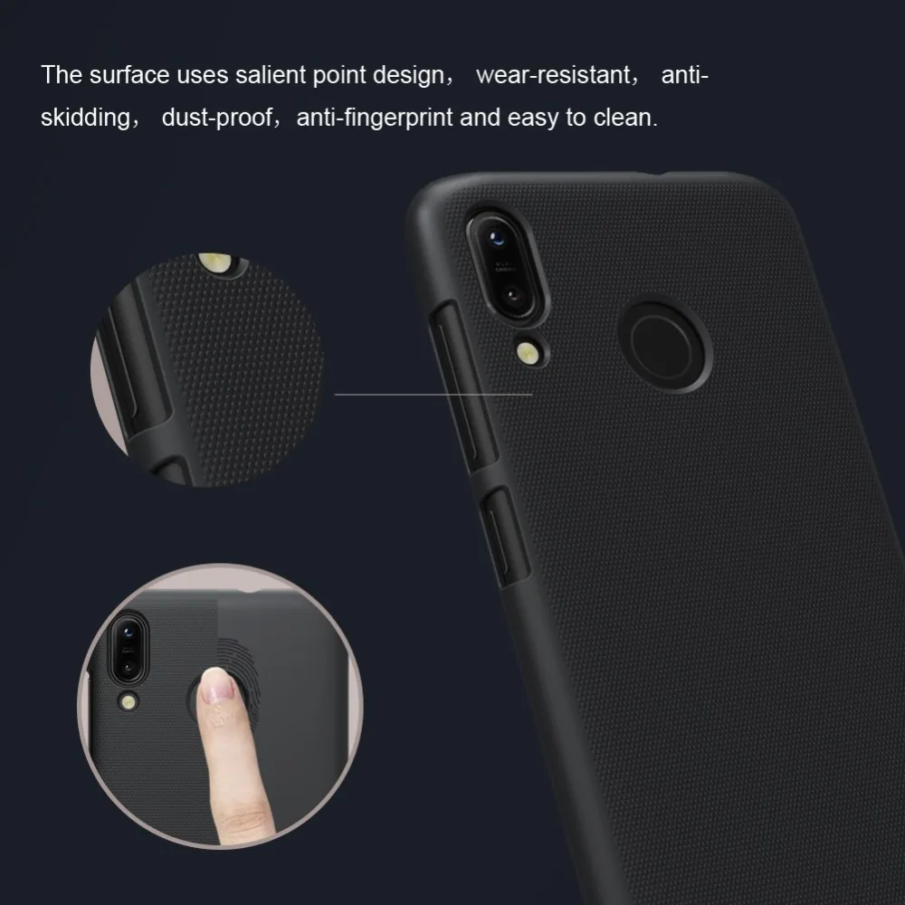 В наличии черный оригинальный матовый чехол NILLKIN для asus Zenfone Max ZB555KL жесткая задняя