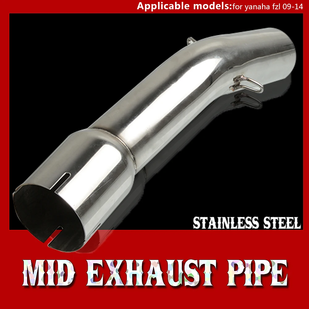 

FZ1 Motorcycle Motorbike Middle Pipe Exhaust Muffler Mid exhaust pipe Connector For Yamaha FZ1 FZ 1 2009 2010-2014