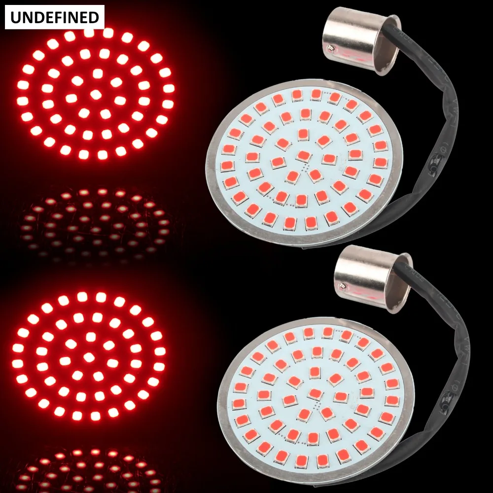 

Motorcycle Bullet 1156 Inserts LED Turn Signal Indicator Light Panel for Harley Touring Sportster XL1200 Softail Dyna FLSTF FXD