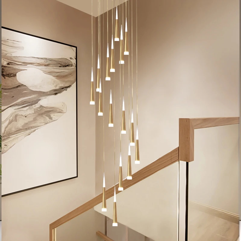 

Acrylic Led Chandelier For Living room Bedroom Dining room Kitchen Gold Luminaires Modern Led Chandelier Lighting AC110V 220V