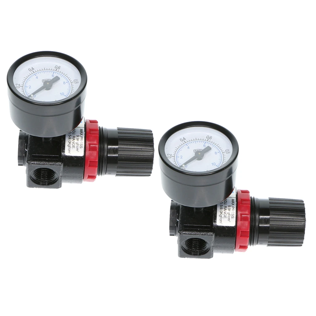 2 Pcs Air Pressure Regulator Oil Water Separator Trap Filter Compressor for Air Compressor Oil/Water Separator Filter AR2000