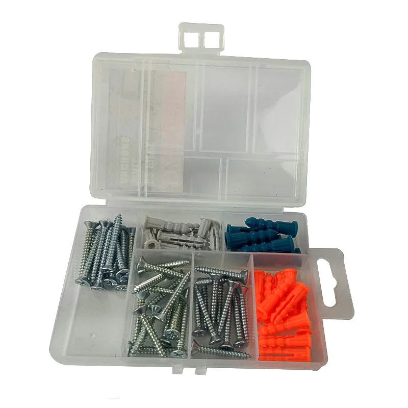 

62pcs high strength expansion screw tack set. Furniture decoration quality screw snag set, stainless steel anti-skid screw nail