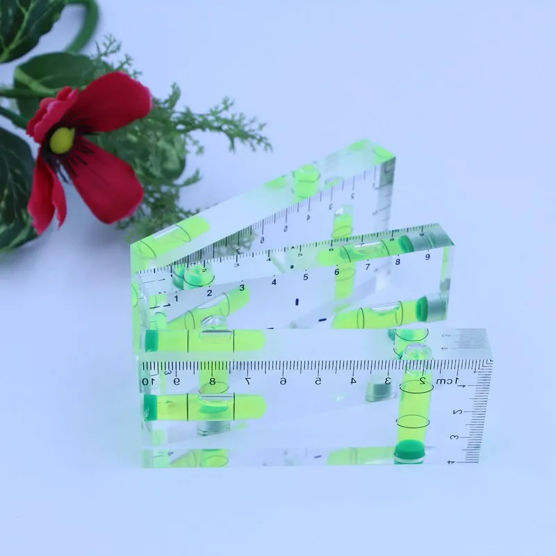 

QASE High Precision Transparent Two Directions Level Bubble Mini Spirit Level Length 100mm