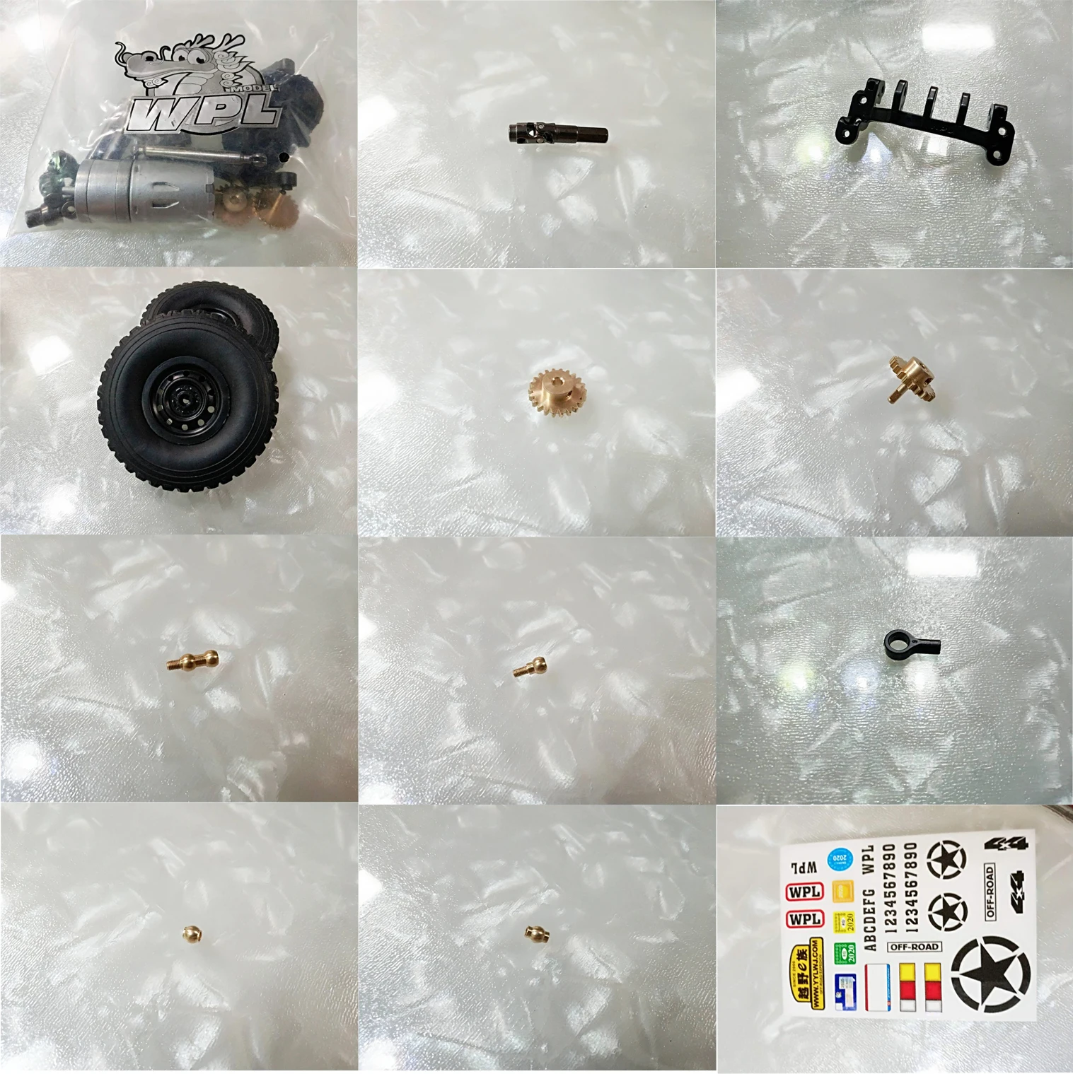 

WPL FJ40 C34 FJ CRUISER RC car spare parts gear Wave box Drive shaft tire Pull rod seat head Ball head etc