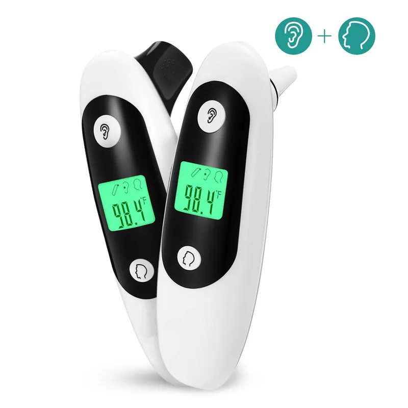 

FDA Digital Fever Body Care Thermometer LCD Screen Infrared Ear Forehead Temperature Meter For BABY Adult Body Fever Care