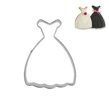 Платья формочки для выпечки резак пресс для печенья набор для заморозки форма для выпечки из нержавеющей стали, дессертная отделка кухонные инструменты оптом