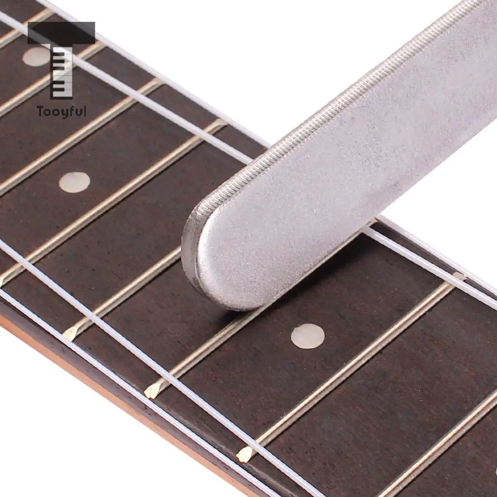 Tooyful 1Pc Guitar Fret Crowning Luthier File Stainless Steel Narrow Dual Cutting Edge Tool