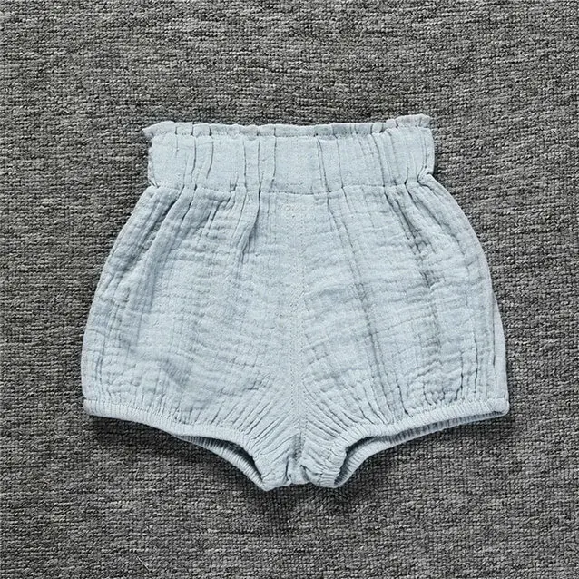 Для малышей Одежда для девочек и мальчиков хлопок Шорты детские штаны из ПП пеленки охватывает шаровары летние для маленьких девочек Шорты - Цвет: blue