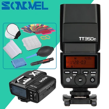 

Godox Mini Speedlite TTL TT350F High Speed 1/8000s GN36 2.4G wireless X System+Transmitter Trigger X1T-F+Gift Kit For Fuji