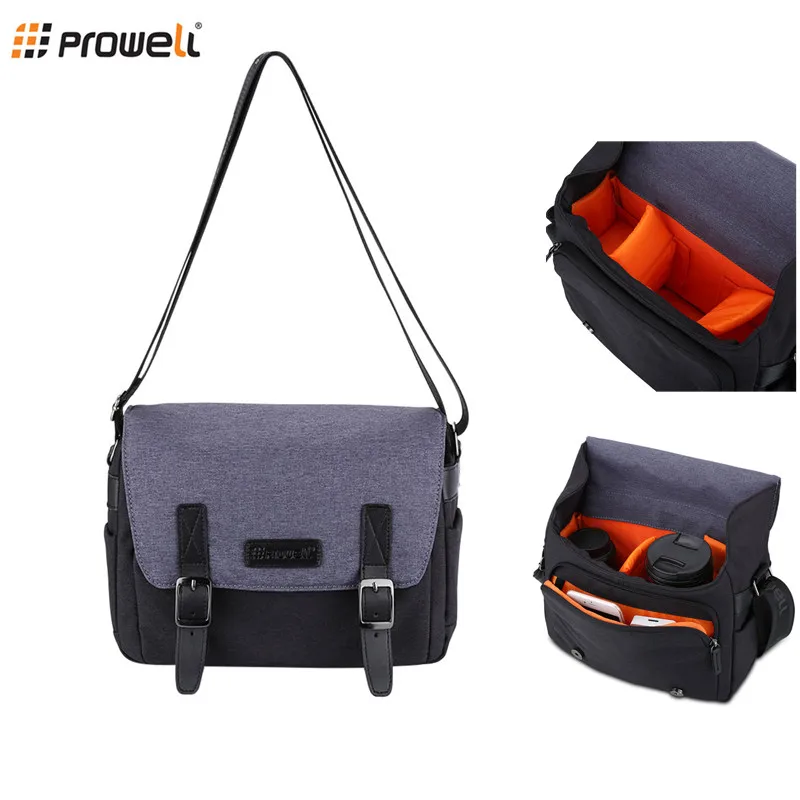

PROWELL DC22337 DSLR Camera Messenger Bag Case with Shoulder Strap