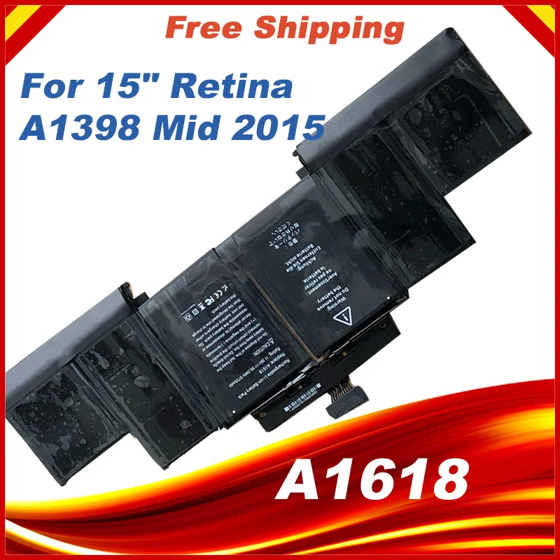 

99.5Wh 11.36V A1618 A1398 Battery For Apple MacBook Pro Retina 15'' 15.4" Inch 2015 Year 020-00079 MJLQ2LL/A MJLT2LL/A