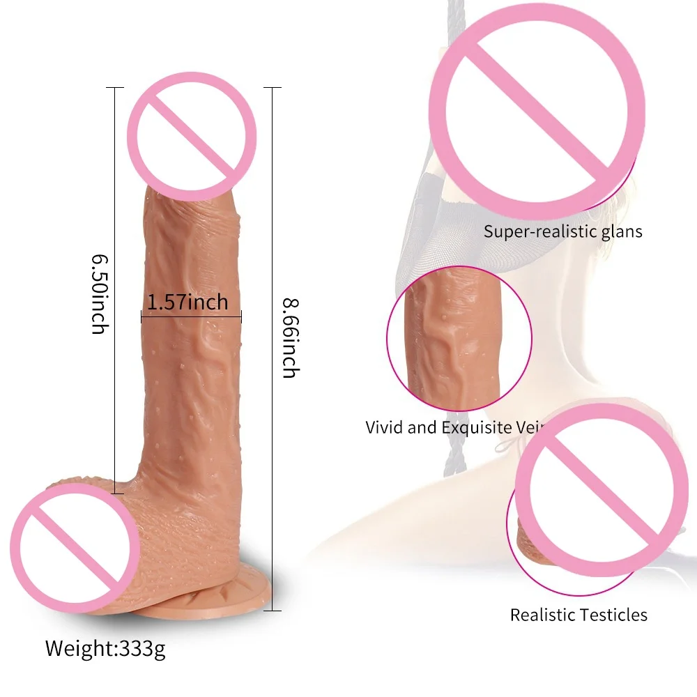  Gran Consolador vibrador de carga USB realista consolador para mujer automática telescópica Shock c