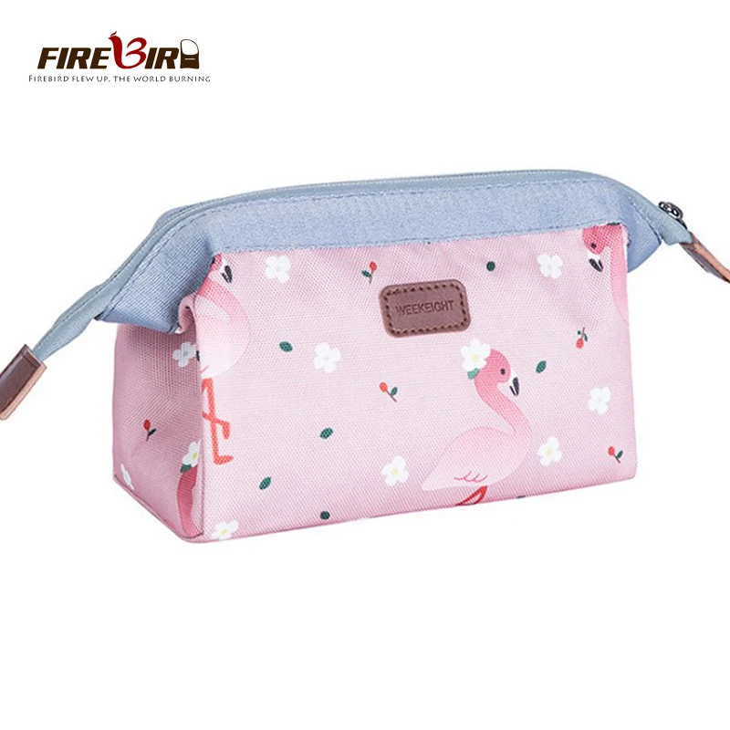Aliexpress جديد وصول فلامنغو التجميل حقيبة المرأة Necessaire المكياج حقيبة السفر للماء المحمولة ماكياج حقيبة أدوات الزينة أطقم