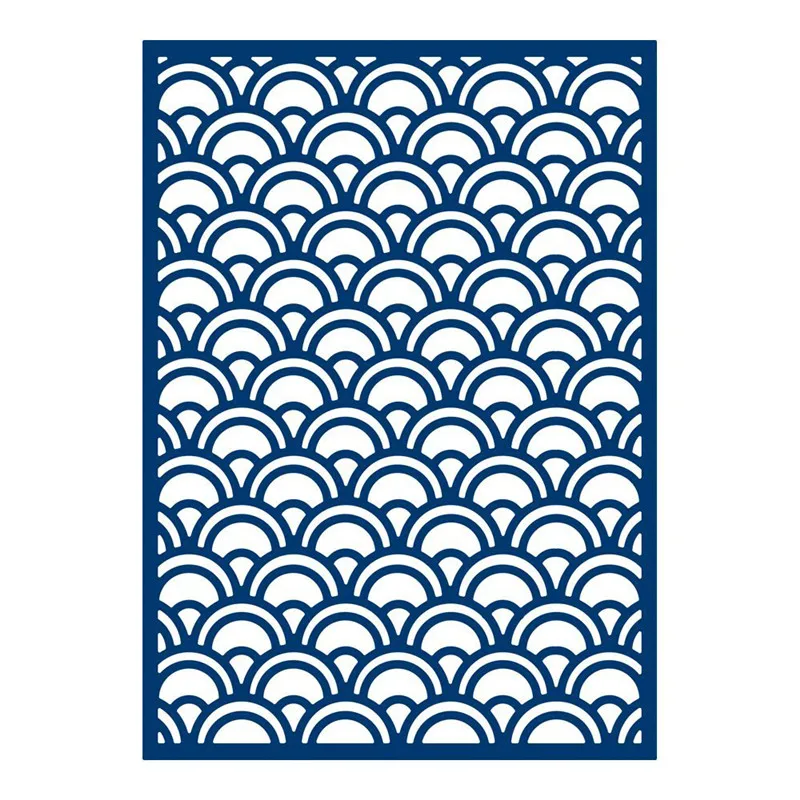 Fish Scale Background Frame Metal Cutting Dies for