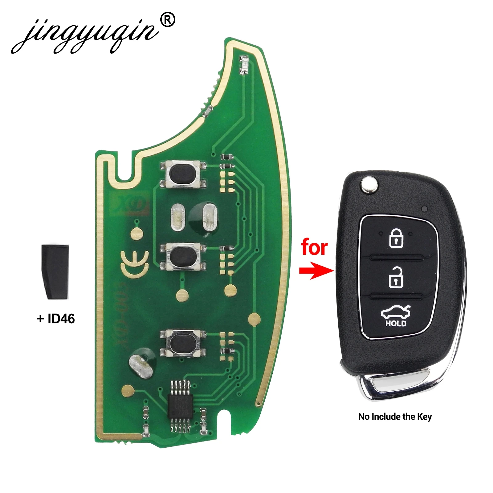 Jingyuqin 433 МГц пульт дистанционного управления для hyundai IX35 IX25 IX45 Elantra Santa Fe 2013 2017 +