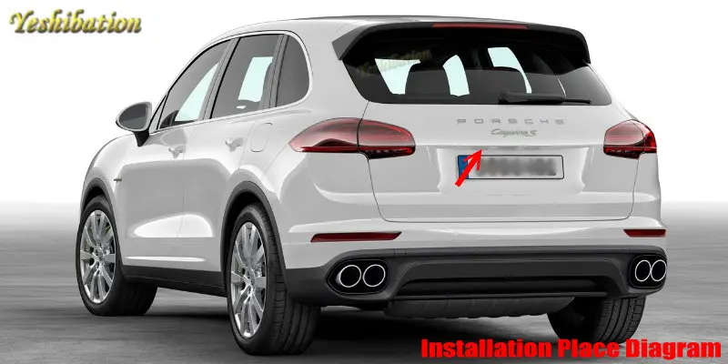 Yeshibation заднего вида камера для Porsche Cayenne 2014 2015 2016 HD CCD ночное видение резервного копирования