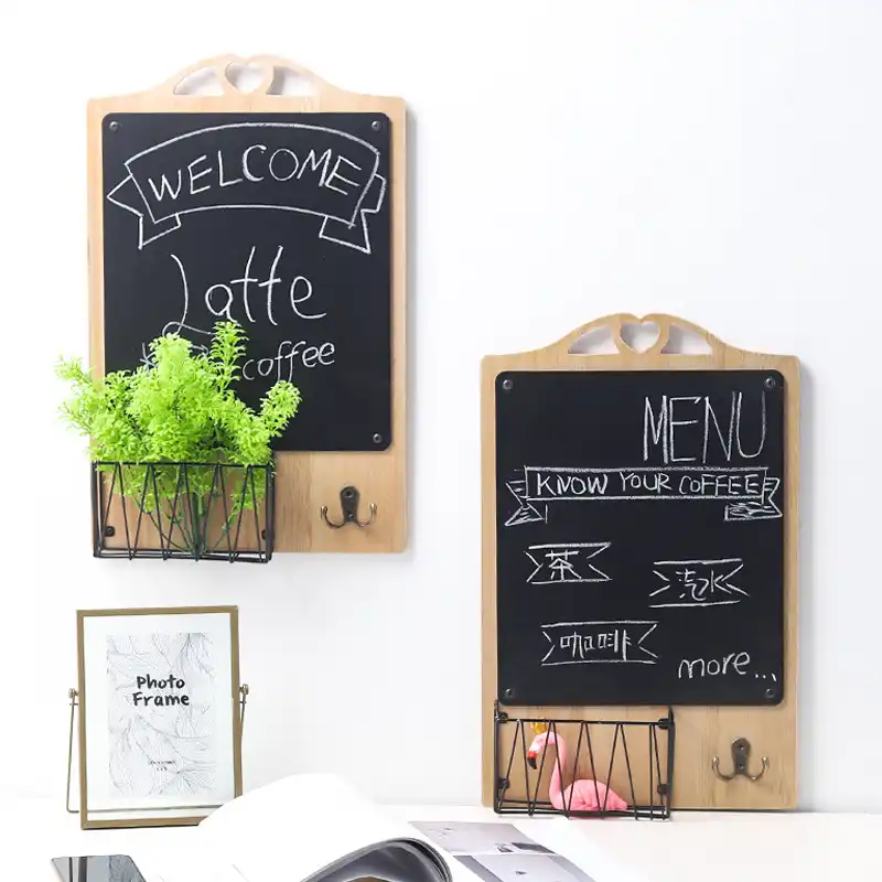 Iron Art Key Holder Wall Blackboard Design Hook With Iron Organizer Wall Hook Key Hanger Towel Boat Hooks Home Decoration Aliexpress
