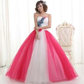 

Hot Sale Quinceanera Dresses Sweetheart Tulle Ball Gown Custom Made Beaded Crystal Ruffles Lace Up Vestido De Debutante
