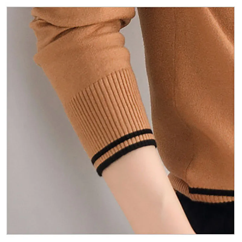 Women Long Sleeve Sweater for Spring Autumn Casual Knnitted pullovers Solid color Butterfuly Collar Women Long Sleeve Sweater for Spring Autumn Casual Knnitted pullovers Solid color Butterfuly Collar