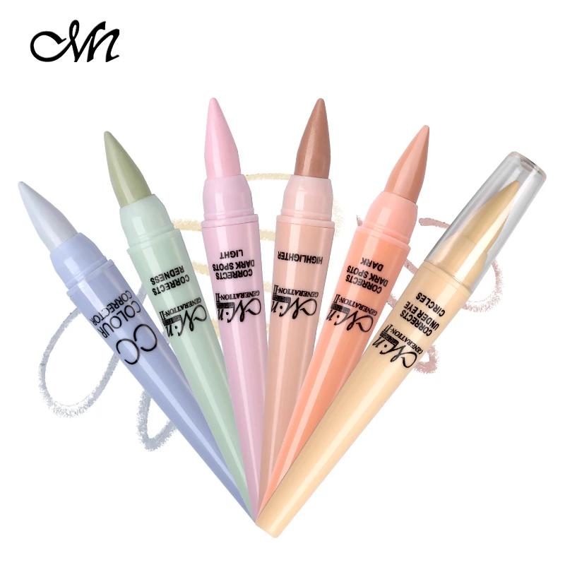

6 Colors Menow Concealer Stick Face Makeup Foundation Cream Corrector Multifunction Pen Cover Eye Circles&Spots&Acne Cosmetics