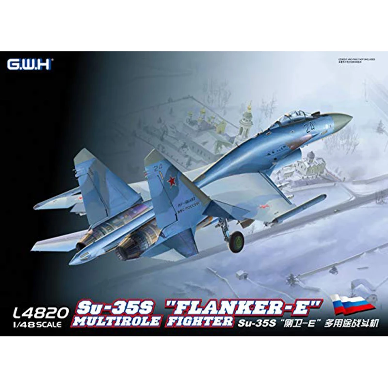 

1/48 G.W.H L4820 Su-35s "Flanker-E" Multirole fighter model hobby