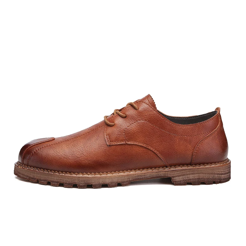 kaki De Conduite Occasionnels Ramialali 2018 Cuir Hommes Qualité Respirant Britannique En Printemps Chaussures Noir marron Style Mode Haute qTS8xTw