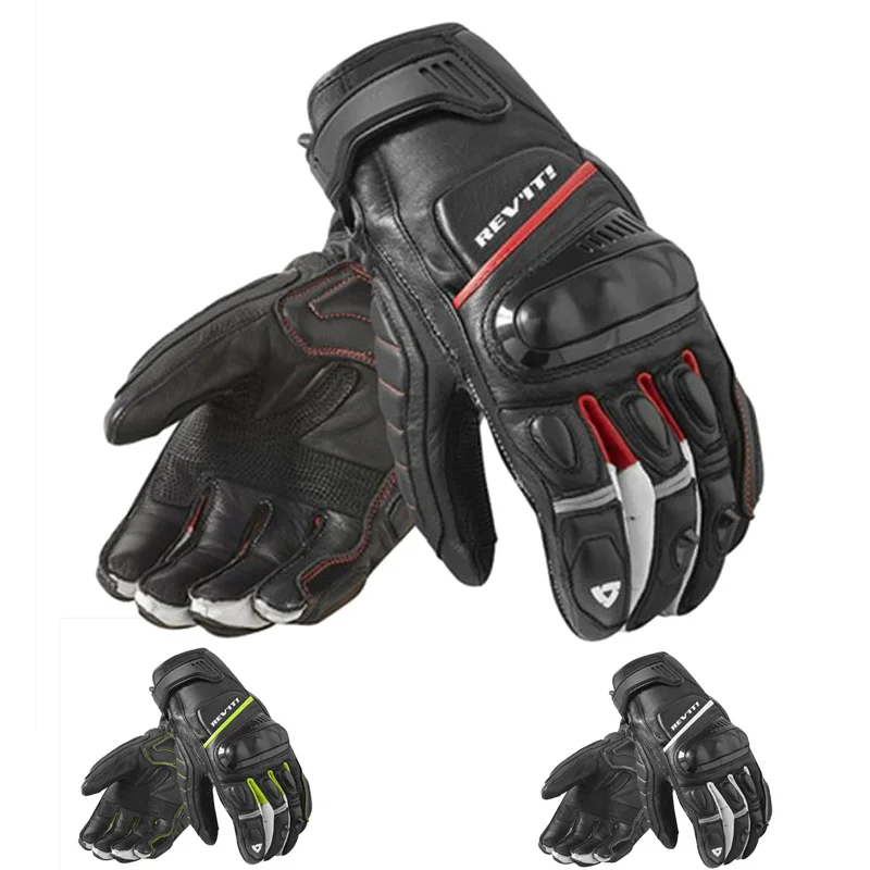 

2019 Spring Autumn New REVIT Motorcycle Glove Knight Equipment REV'IT! CHICANE Motorbike Gloves Made of Leahter TPU protection