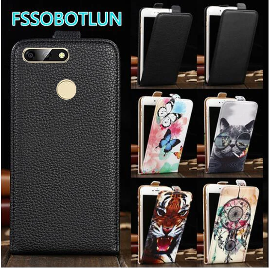 

FSSOBOTLUN For BQ BQ-6000L Aurora Case Luxury Cartoon Painting vertical phone bag flip up and down PU Leather cover BQ 6000L