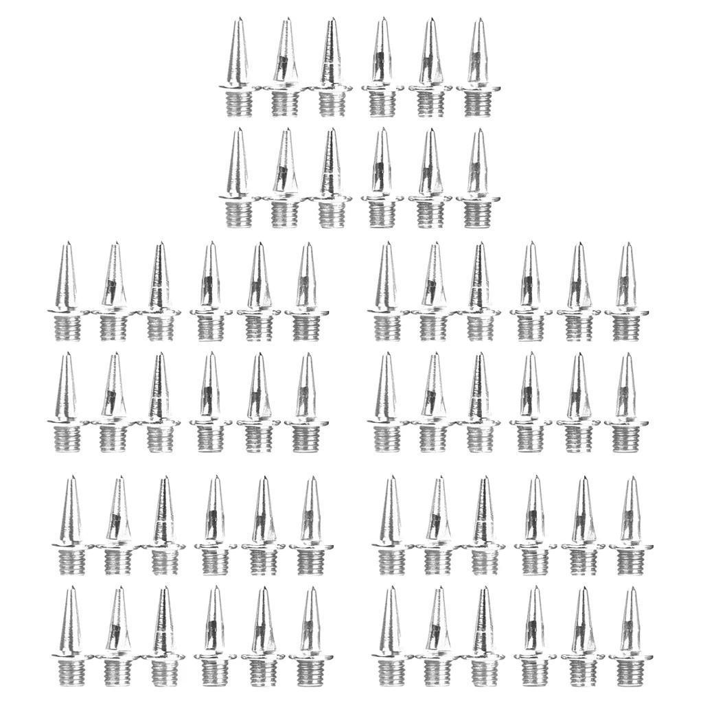 MagiDeal 60pcs Track Running Shoes Spikes Replacement Pyramid 13 mm Value Pack Replacement Metal Spikes Athletic Replacement 