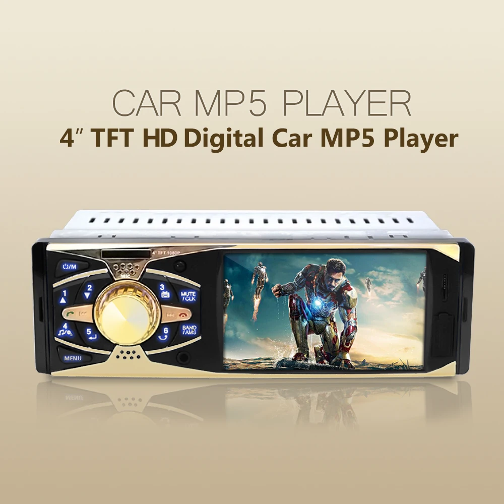  Hot Radio Player Car MP5 Video Player 4011B HD TFT Screen Bluetooth Remote Control 4.0 Rear view Stereo /MP4/AUX/FM/USB/SD/MMC 