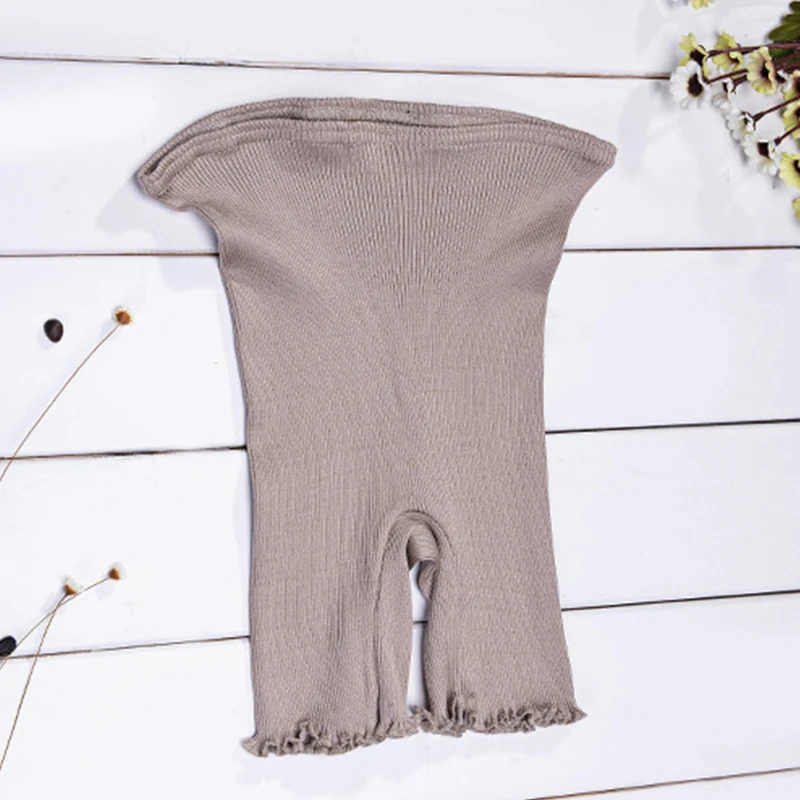 Women Elasticity Nature Silk Plus Cotton Thread Seamless Three-Point Safety Pants Anti-Light Hot Pure Colors K013 |