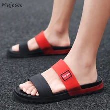 Мужские тапочки; классическая Корейская обувь на нескользящей мягкой подошве; универсальная Уличная обувь; мужская обувь на плоской подошве; легкая модная простая обувь;