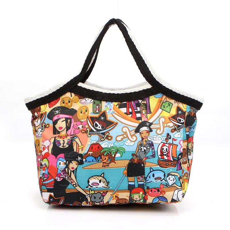 New Arrival fashionable waterproof cotton prints handbag, small bag
