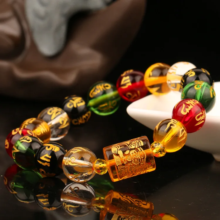 

BOEYCJR The five Elements Beads Mantra Bangles & Bracelets Jewelry Lucky Runes Energy Couple Bracelet for Women or Men 2019