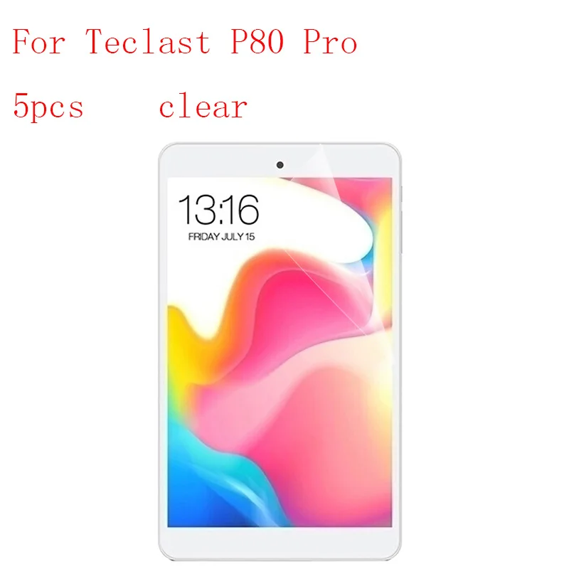 Прозрачная ультратонкая защитная пленка против царапин для Teclast P80 Pro 5 шт. в 1