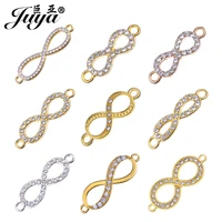 10 pièces divers connecteurs de breloques en cristal infini pour la fabrication de bijoux bracelet à bricoler soi-même collier résultats de bijoux accessoires artisanaux 1