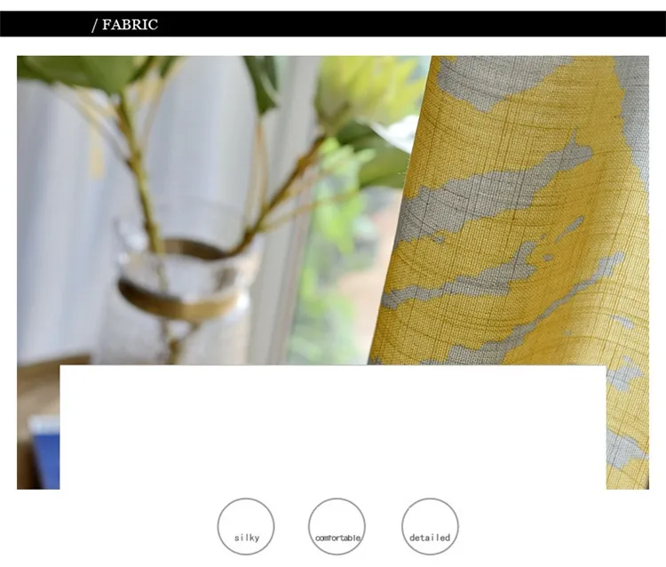 Современные занавески с изображением теней и листьев, занавески для спальни, отвесные занавески для гостиной, серые занавески, тюлевые занавески на окна P205D3