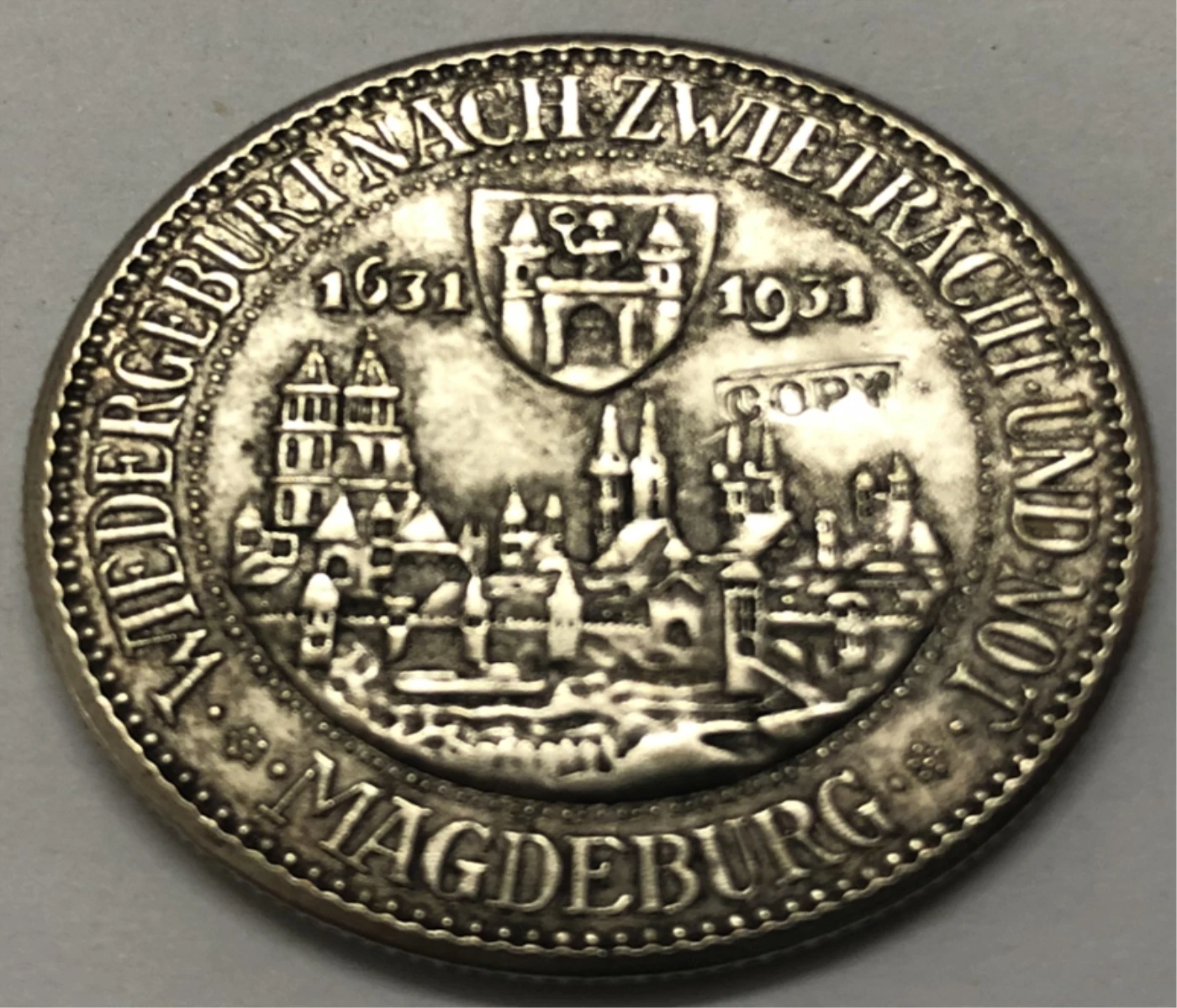 

1931 Germany 3 Reichsmark Magdeburg