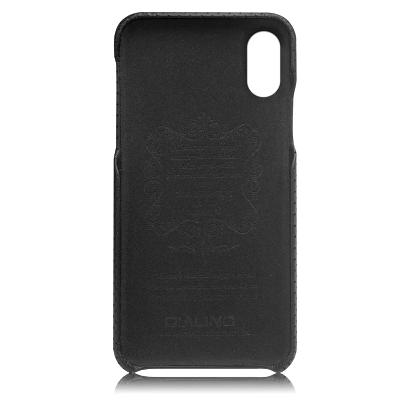 QIALINO сумка из натуральной кожи Роскошный чехол для iPhone X модная Антидетонационная задняя крышка для iPhone X для 5,8 дюймов
