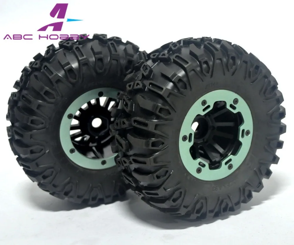 2 шины для гусеничных машин 2шт AX10 1/10 RC rock axial TAMIYA POLINE PROLINE &quotгусеничные Axial scx10