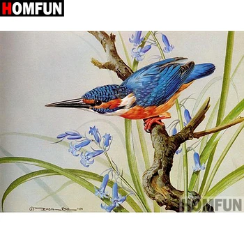 

HOMFUN Full Square/Round Drill 5D DIY Diamond Painting "Animal bird" Embroidery Cross Stitch 5D Home Decor Gift A07740