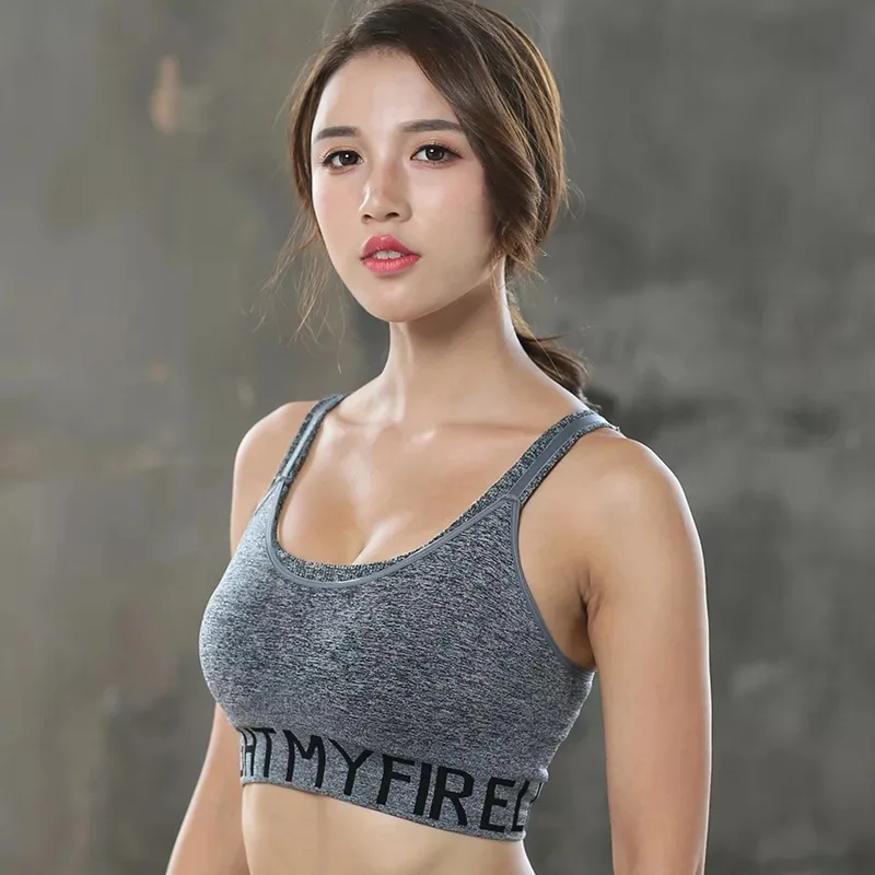 Mixiduo Women Workout Yoga Sports Bra Gym Crop Top Academia Sport Bh Active Wear Fitness Women For Brassiere Female Sportswear (4)