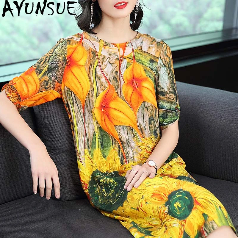 boho sunflower dress